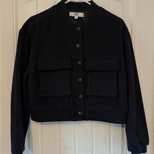 NYC Women's Black Bomber Jacket